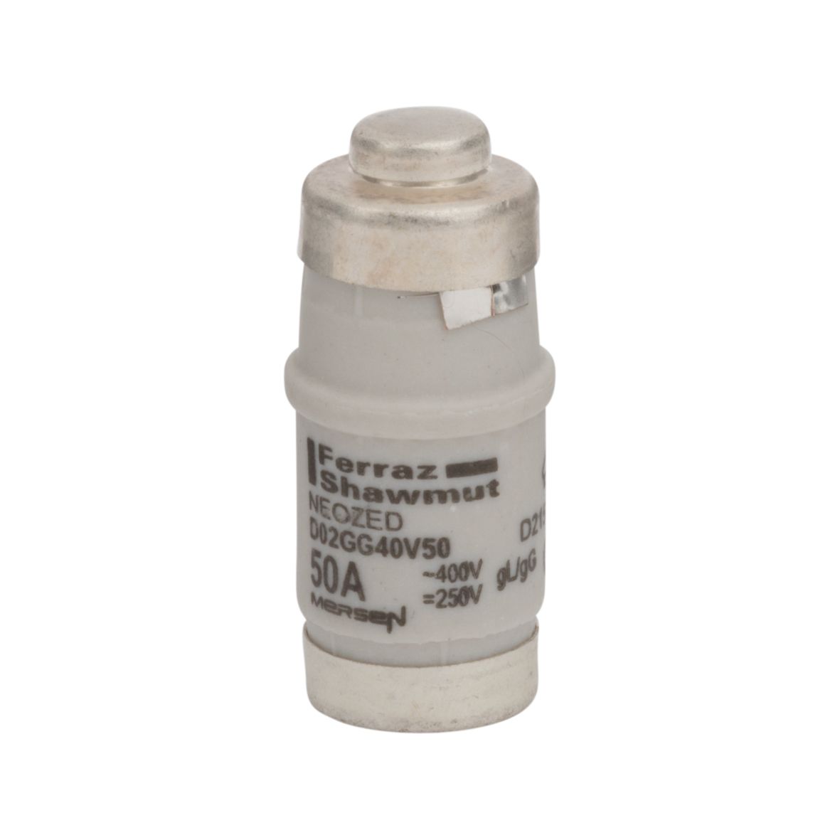 D215191 - Neozed D0 fuse-link gG, 400VAC, D02, 50A, white